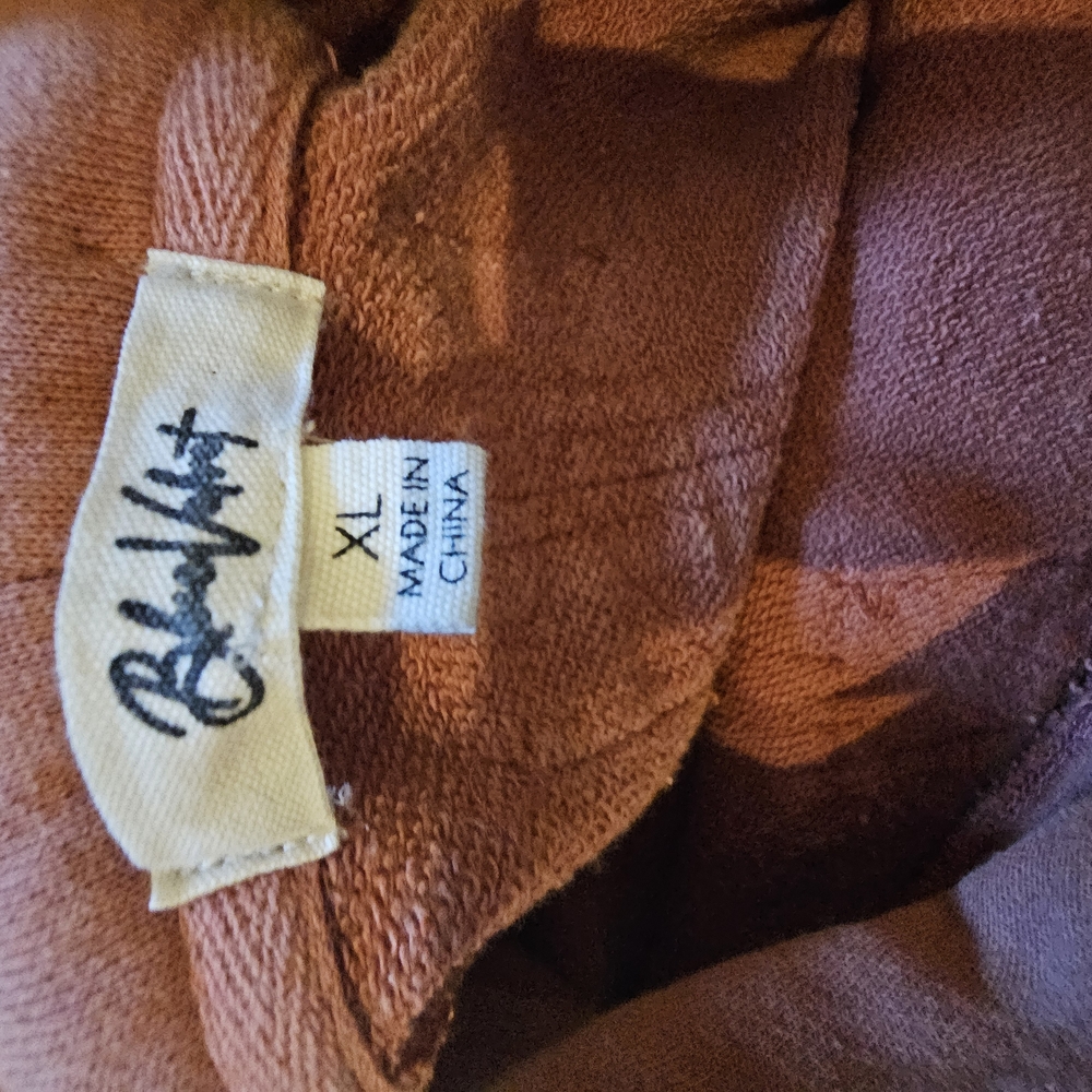 Boho Patchwork Hooded Tunic - Rust Pink - Picture 2 of 2